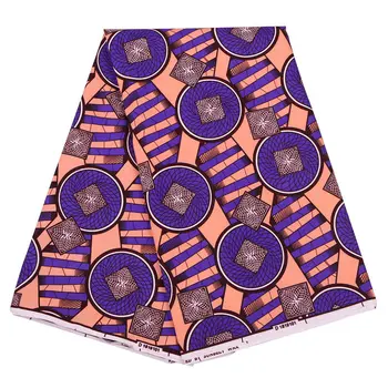 

African Ankara Polyester Wax Print Fabric For Wedding Party Dress DIY Sewing Materials 2020 New Nigerian Wax Fabric FP6166