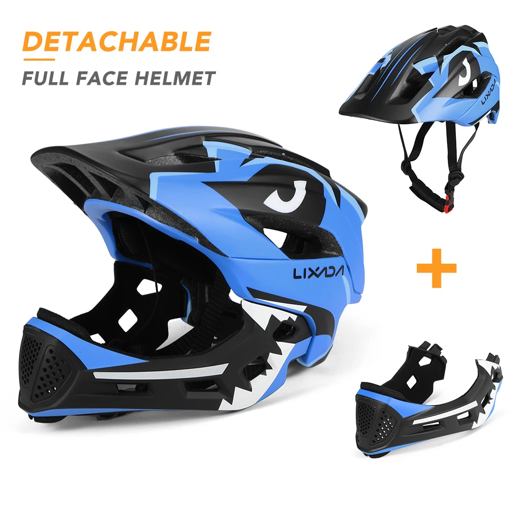 mtb full face helmet detachable