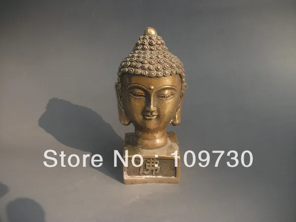 

fast ship dh0099 unique, Chinese Bronze Carved statue ' Buddha's head ')Seals