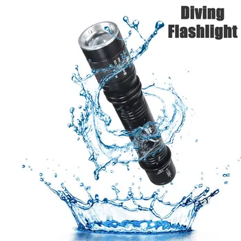 

Outdoor D83 T6 Waterproof 1000LM 30m Underwater Diving Led Light Rotating Zoomable 18650/AAA LED Flashlight Lamp Torch Daily Use
