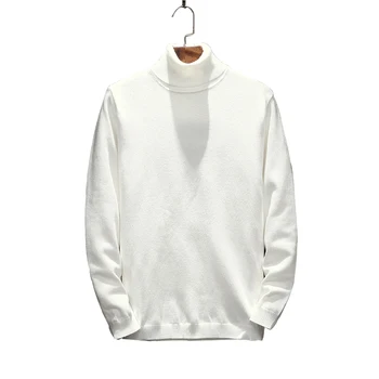 

2017 New High Quality Brands Twist Sweater Knitting Winter Men's Turtleneck Cotton Sweater Jumpers Pullover Sweater Men