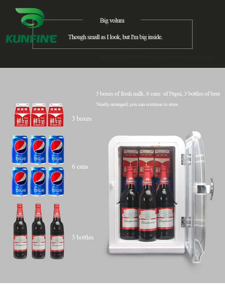 KUNFINE DC 12V24V 110-240V AC Car Refrigerator Multi-Function Fridge Compressor Vehicel Protable Refrigerator Freezer Cooler PN-15-1 (10)