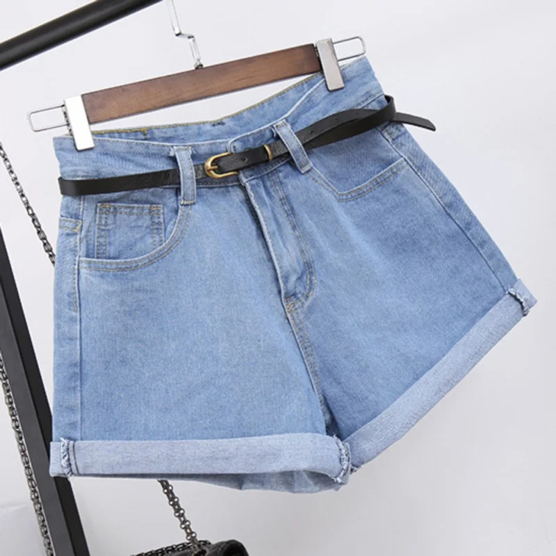 Новое поступление Для женщин ретро летние джинсовые шорты с высокой талией проката джинсовые шорты с карманами