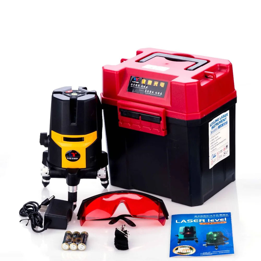 LETER Cross line laser, laser level 5lines 1 point(1V1H) LT 15in Laser