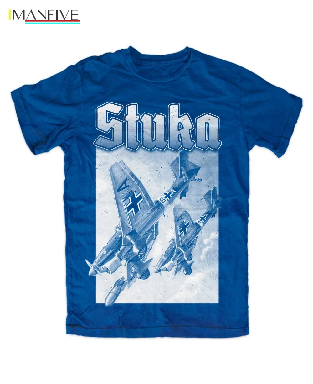 

Newest 2019 T Shirt Men Tshirt Stuka T-Shirt Flugzeug Legende Luft Jagdgeschwader WW2 Wehrmacht