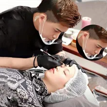 10 шт. Перманентный макияж Татуировка Поставки и аксессуары окружающей среды татуировки Прозрачный Пластик Уход за кожей лица маска для моющих средств