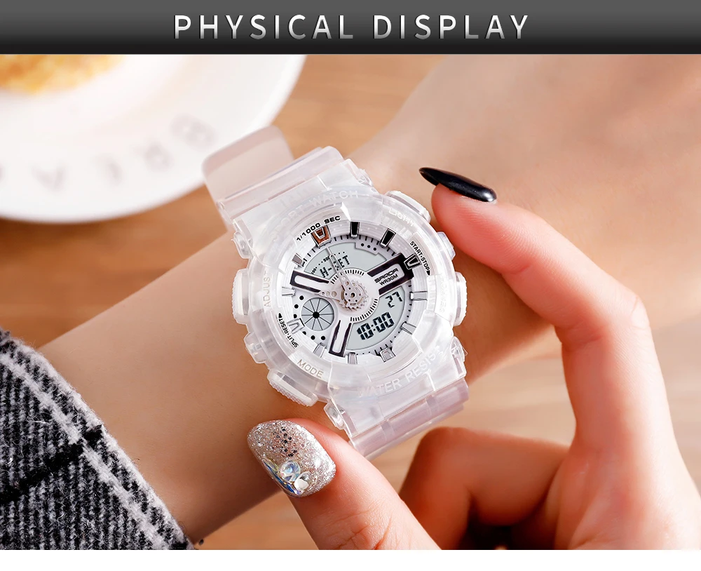 SANDA G Stijl mannen Horloges Водонепроницаемый светодиодный Спорт Horloge Vrouwen S Shock Paar Horloges reloj hombre relogio masculino Klok