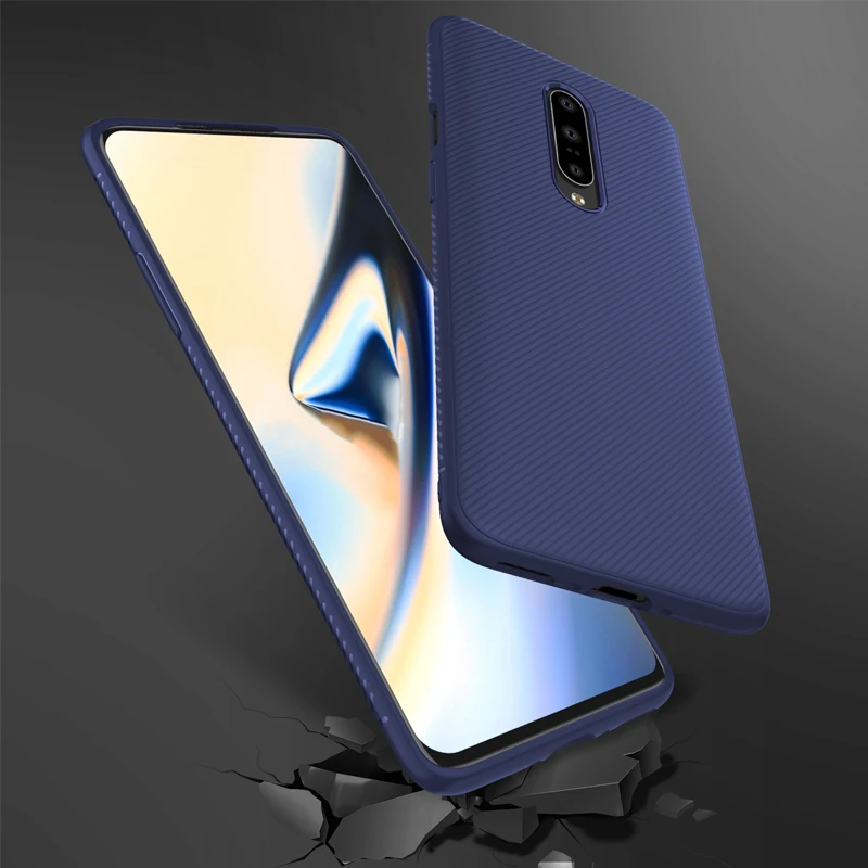 Чехол для Oneplus 7 Pro силиконовый чехол из углеродного волокна мягкий ТПУ One Plus 7Pro