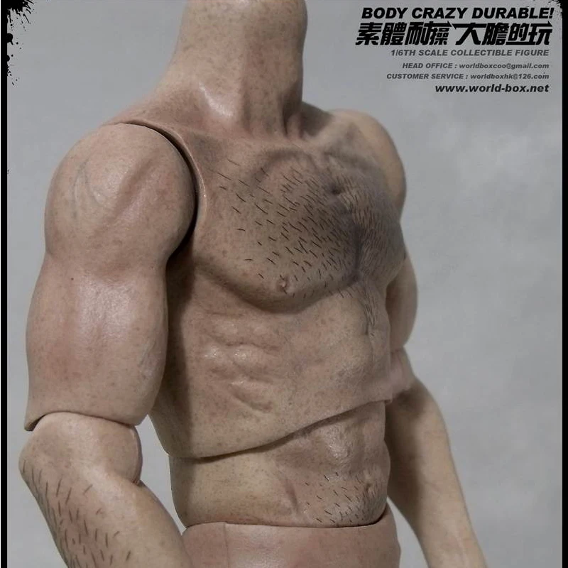 

1/6 Scale WorldBox AT008 Male Wolverine Muscle Wide Shoulder Hair Full Body With 4 Pairs Hands Model 12" Doll Action Figure