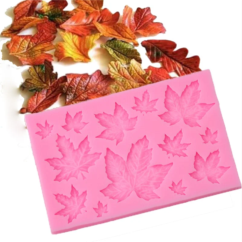 

3D Maples Form Silicone Molds Fondant Cake Chocolate Mold DIY Bakeware Cake Decorating Tools Pastry Tools Baking Accessories