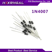 100PCS 1N4007 DO-41 4007 1A 1000V High quality Rectifier Diode IN4007 New original free shipping