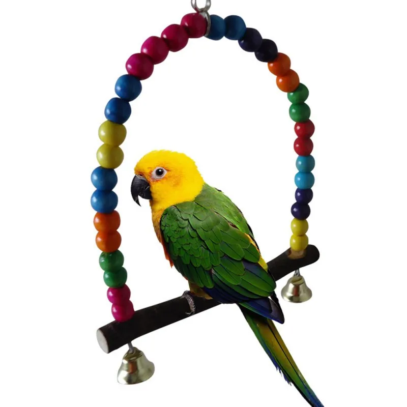 Buy Bird Toys Parrot Colorful Swing Stand Bird Cage