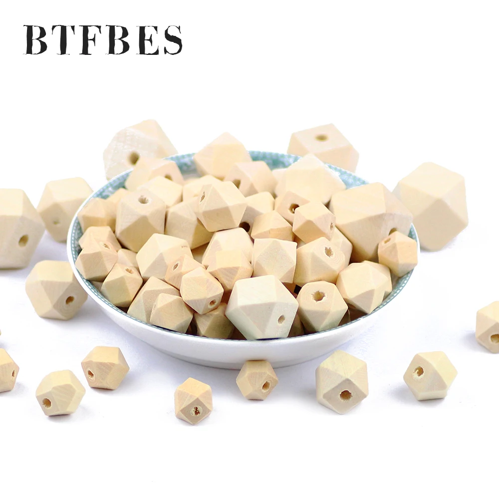 BTFBES 20 мм деревянные бусины разделитель 12 углов геометрические ювелирные изделия