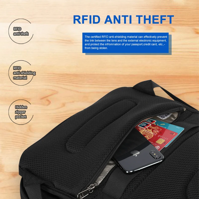 Рюкзак Tigernu 2021 Новый RFID Усовершенствованная защита от кражи застежек молний