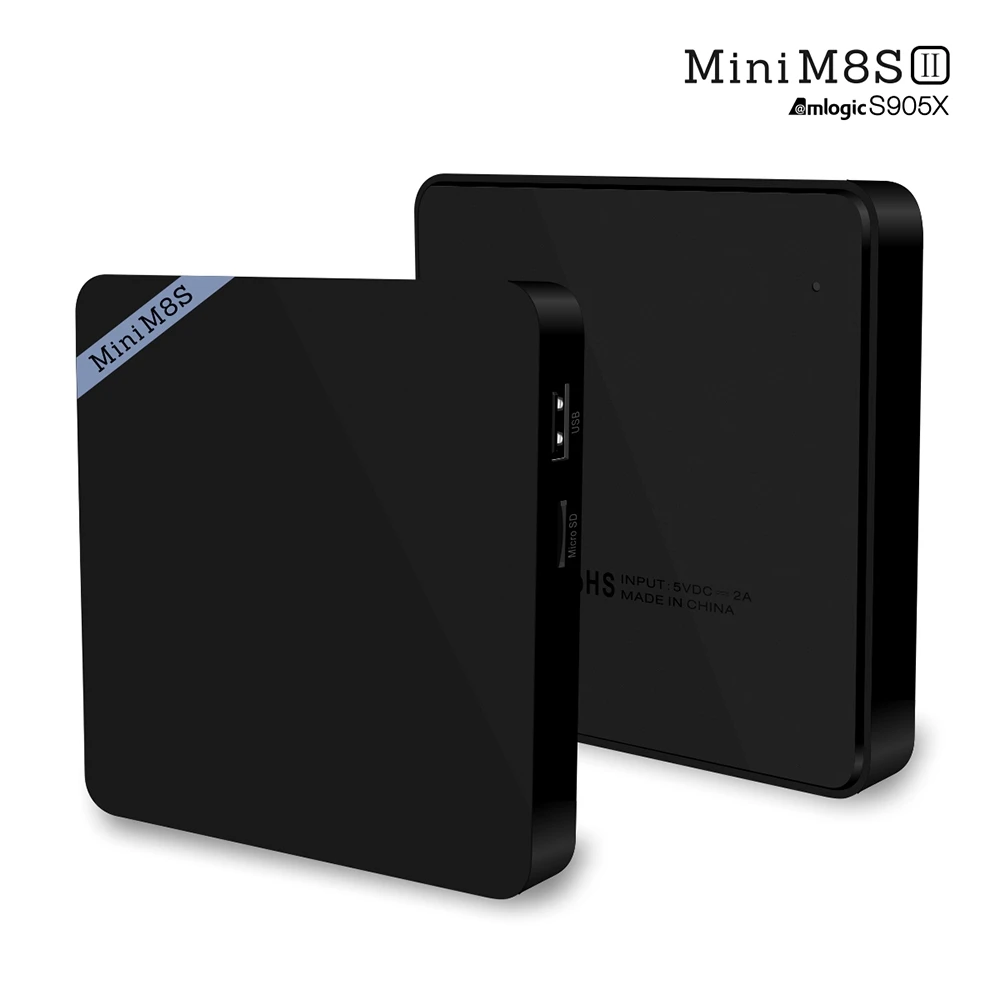 Prix pour Mini M8S II Smart TV Box WiFi Bluetooth 4.0 4 K Amlogic S905X Quad Core Android 6.0 2.4 GHz 1 GB RAM 8 GB Médias Lecteur Set-top Box Prix pour Mini M8S II Smart TV Box WiFi Bluetooth 4.0 4 K Amlogic S905X Quad Core Android 6.0 2.4 GHz 1 GB RAM 8 GB Médias Lecteur Set-top Box