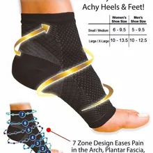 ROPALIA/Женская обувь на каблуке до щиколотки; Мужская компрессионная ножка с рукавом ангела; Арка; опора для боли; повязка на голеностоп для снятия напряжения; 1 шт.; Y7