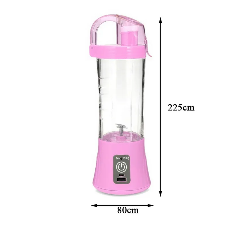 400ml Mixer Portable Fruit Juicer Vegetable Fruit Juice Machine Handheld Mixer Juice Maker Electric USB Rechargeable Smoothie