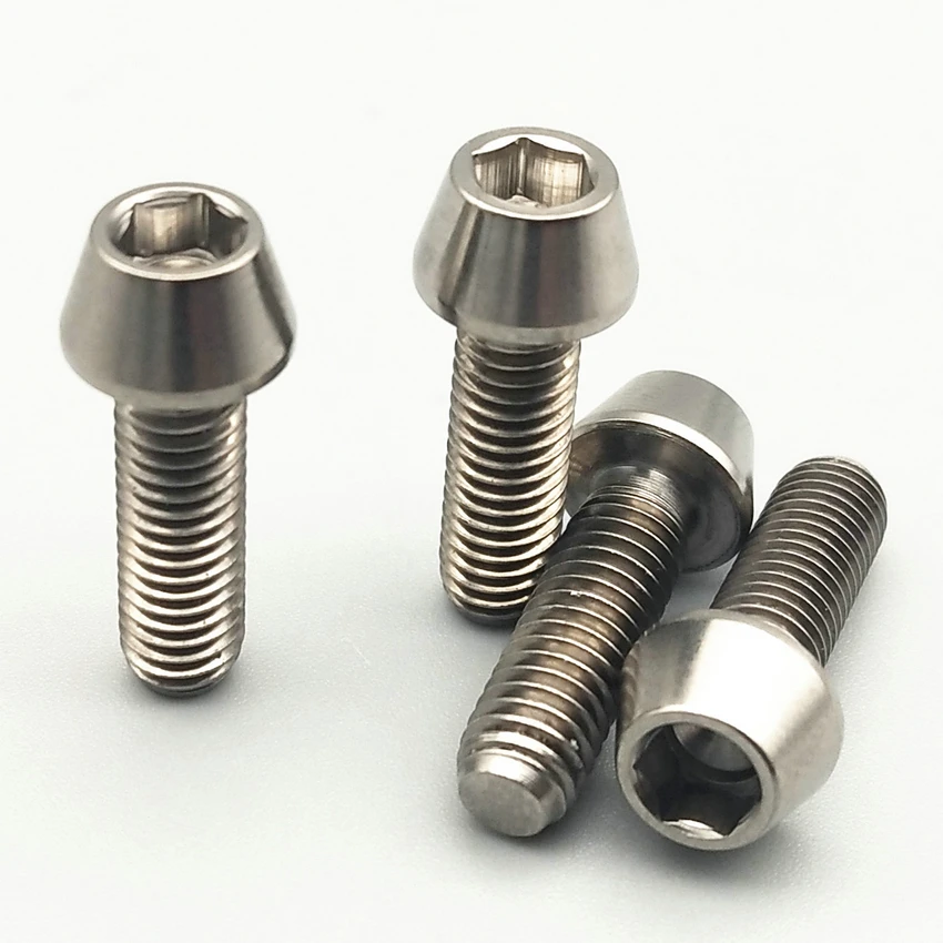 Титановые винты Ti Bolt M5x15 конические титановые стандартные Рули с переключателем