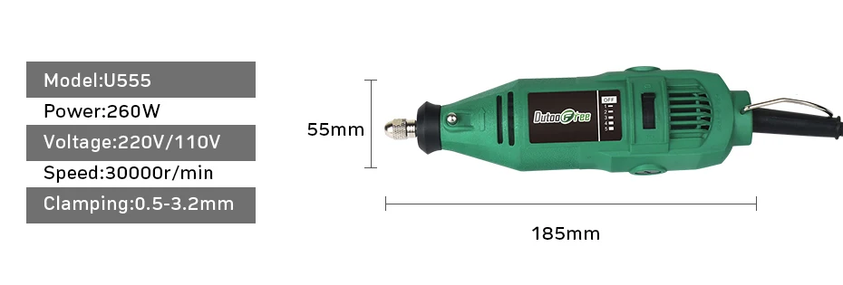 Электрическая дрель 260 Вт Dremel полировка электроинструменты сверлильный станок Китай Мини гравер машина Электрический с гибким валом