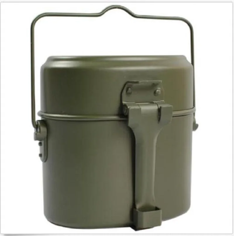 Армейский Ланч-бокс солдатский набор военный беспорядок Комплект столовая чайник горшок еда чашка чаша