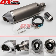Universal Motorcycle Modified Scooter Akrapovic yoshimura Exhaust Muffle pipe GY6 CBR CBR125 CBR250 CB400 CB600 YZF