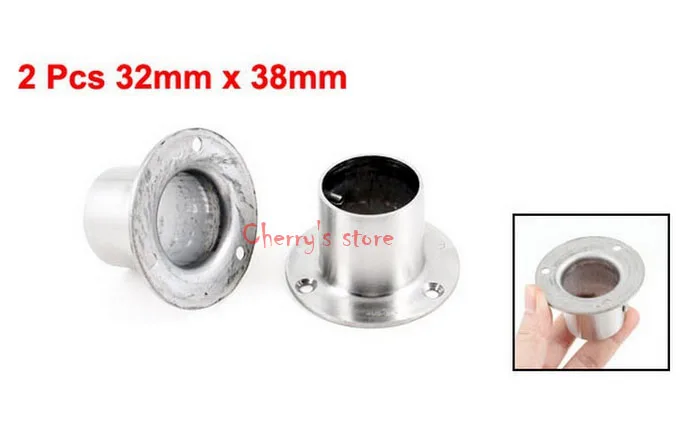 2 Pcs 32mm x 38mm Sliver Tone Metal Pipe Tube Weld Neck Flange | Обустройство дома