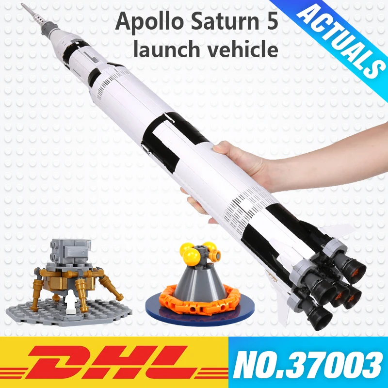 

Toys & Hobbies Creative Series Apollo Saturn V Launch Vehicle Model Building set Blocks Bricks Educational Toys for Children