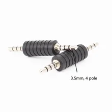 20pcs lot 4 Pole 3 5mm male to male Connector Coupler Adapter Audio Cable Extension for MP3 DVD Headphone Car AUX