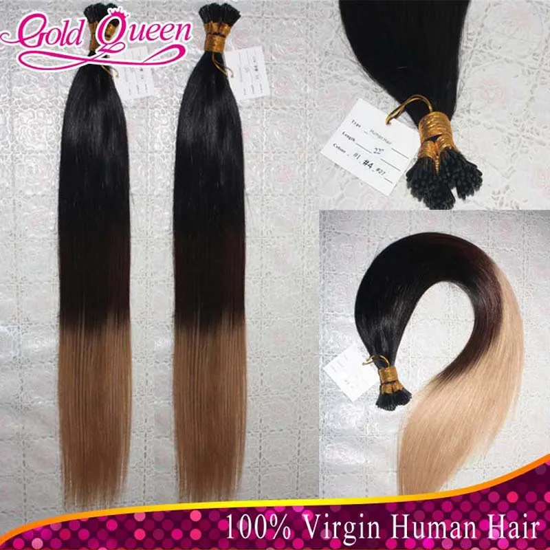3t Ombre Brazilian Hair I Tip Fusion Hair Extensions 7a Brazilian