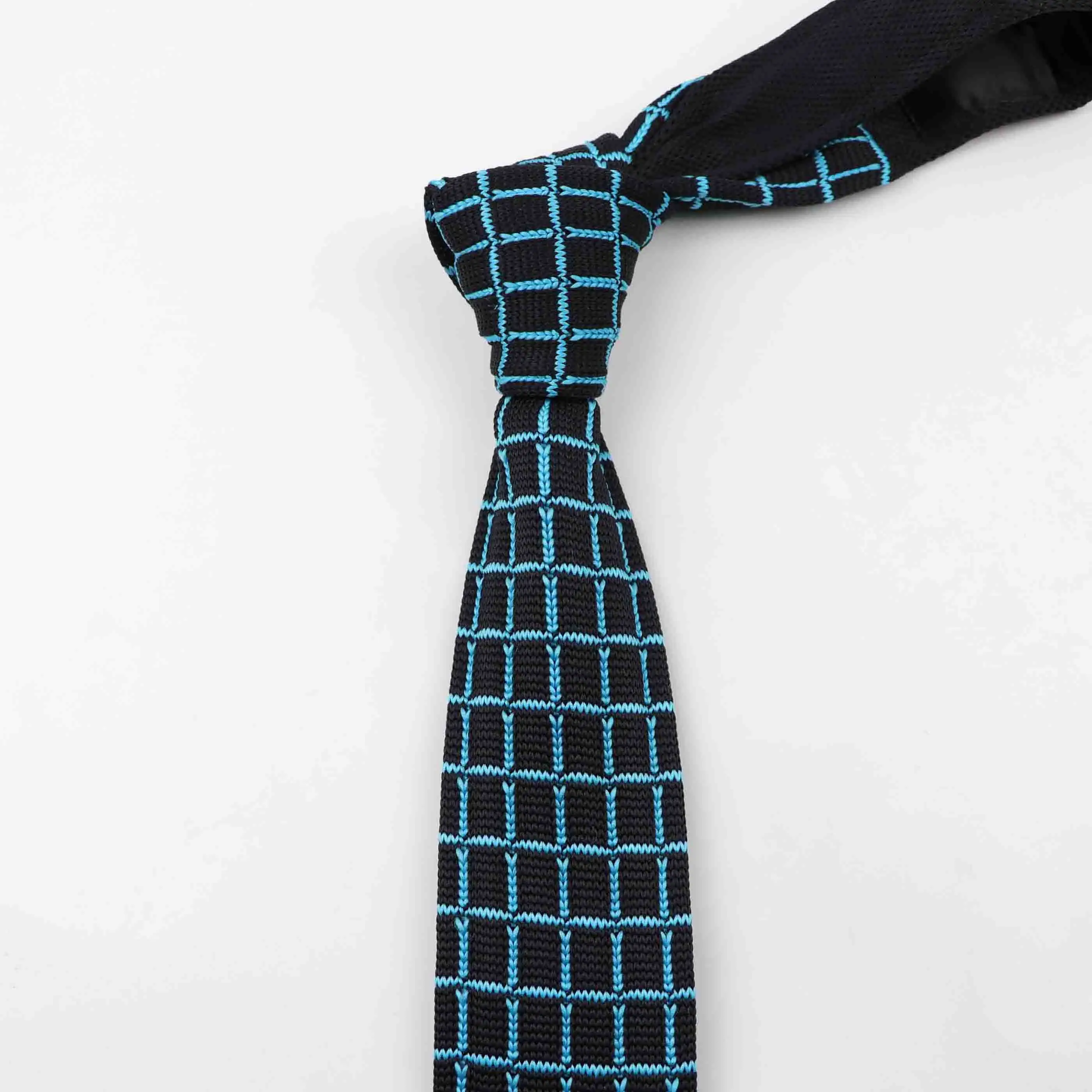 Мужские цветные вязаные галстуки, галстуки в диагональную полоску, цветные узкие тонкие тканые простые Узкие галстуки - Цвет: 27