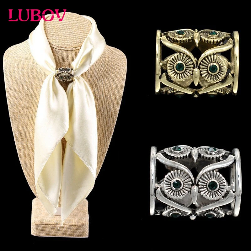 

2018 New Fashion Europe America Restore Ancient ways Hollow-out Owl Scarves Chain Scarves Buckle Elegant Clothing Fitting