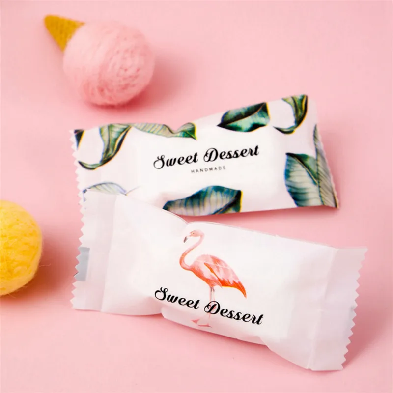 

Unicorn Party 50pcs Flamingo/Unicorn Candy Bags Packing Handmade Nougat Candy Bag Wedding Decoration Baby Shower-S