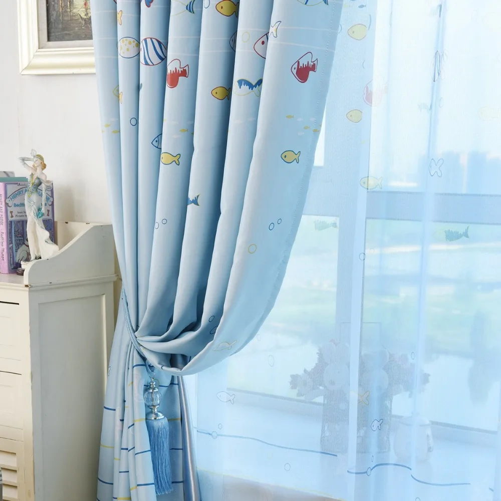 Blackout Curtains for Children for Bedroom Kids Curtain Rideaux Window