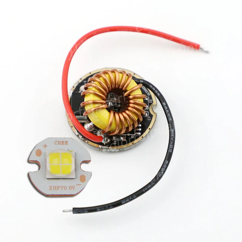 CREE xhp70 белый 3000 К 4500 6500 LED 6 В 16 мм/20 мм Медь PCB + 26 1 Режим драйвер|led 6v|6500k ledled driver pcb |