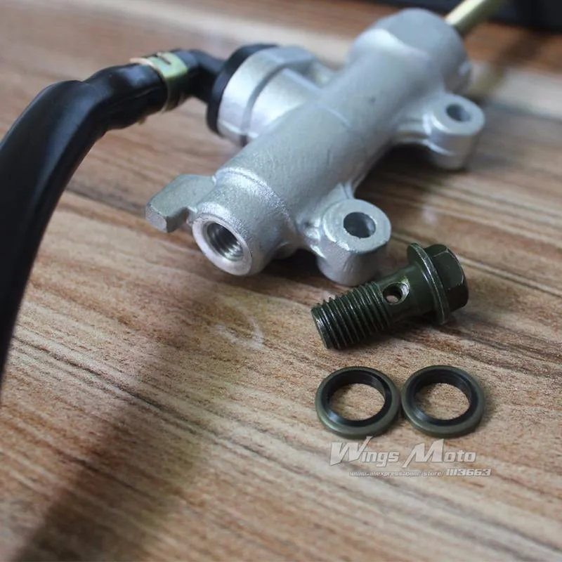7//8 Pit Palanca de freno de embrague delantero para Dirt Bike marco con soporte de abrazadera para 90//110//125 cc