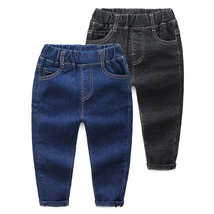 New Children Jeans Pants Autumn Toddler Clothing Solid Kids Denim Slim Trousers Pants For Boy Girl 2-7 Year Wear Clj294