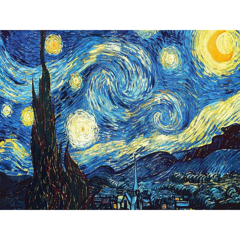

Home Decoration DIY 5D Diamond Embroidery Van Gogh Starry Night Cross Stitch kits Abstract Oil Painting Resin Hobby Craft zx