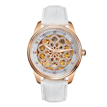 Luxury Romantic Floral Skeleton Watch 1