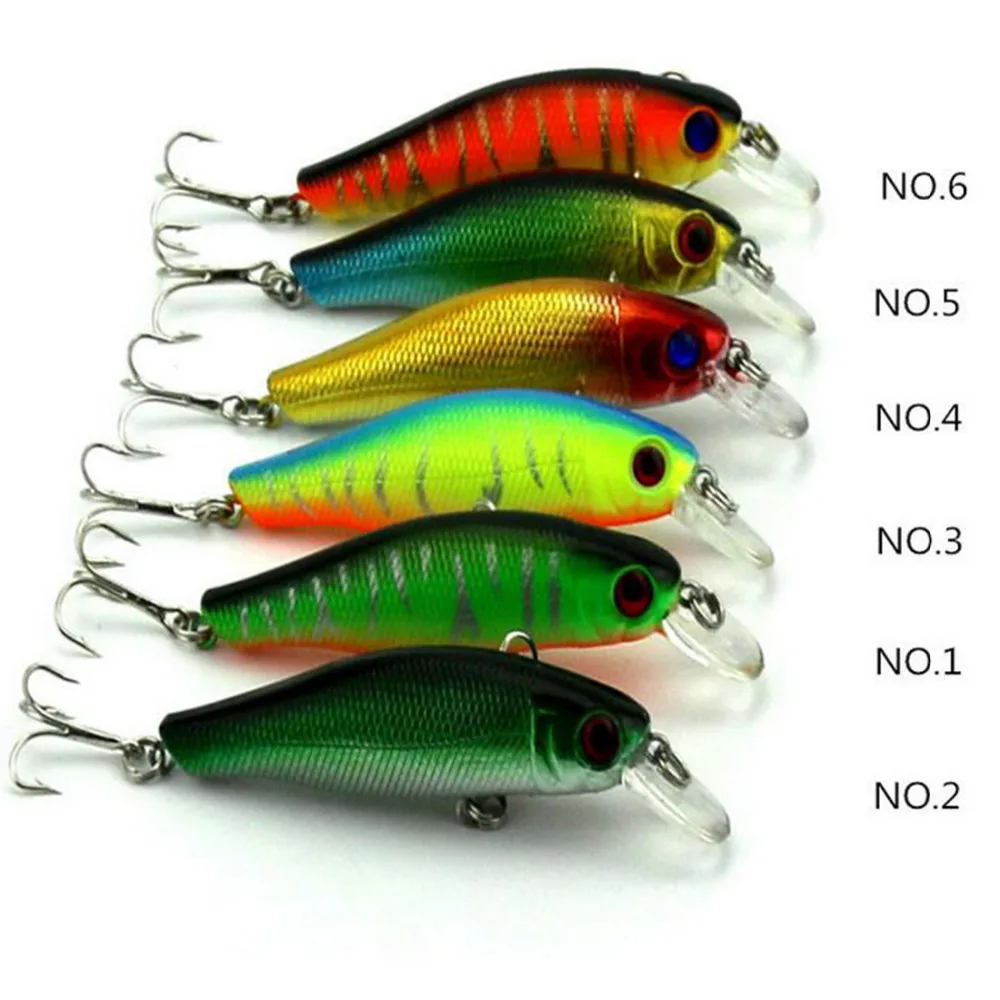 Artificial Fake Fishing Lure Minnow Hooks Pesca Accessories Random