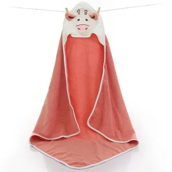

90*90cm Children Hooded Bath Towel Infant Hooded Bathrobe Baby Swaddle Blankets Cotton Kids Toddler Hooded Bath Towel