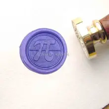 Pi знак сургучной печати Печать Свадебные приглашения сургучом Наборы пользовательские сургучной печати Бумага деревянной подарочной коробке