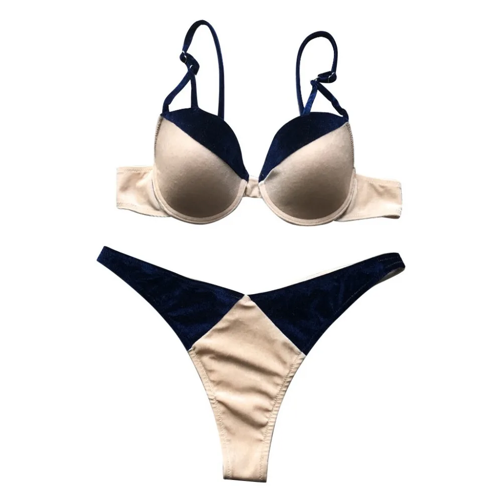 2019 woman sexy bikini suit casual sports sexy hot gold summer beach swimming suit push up sexy bikinis e fatos de banho 40J5 (3)