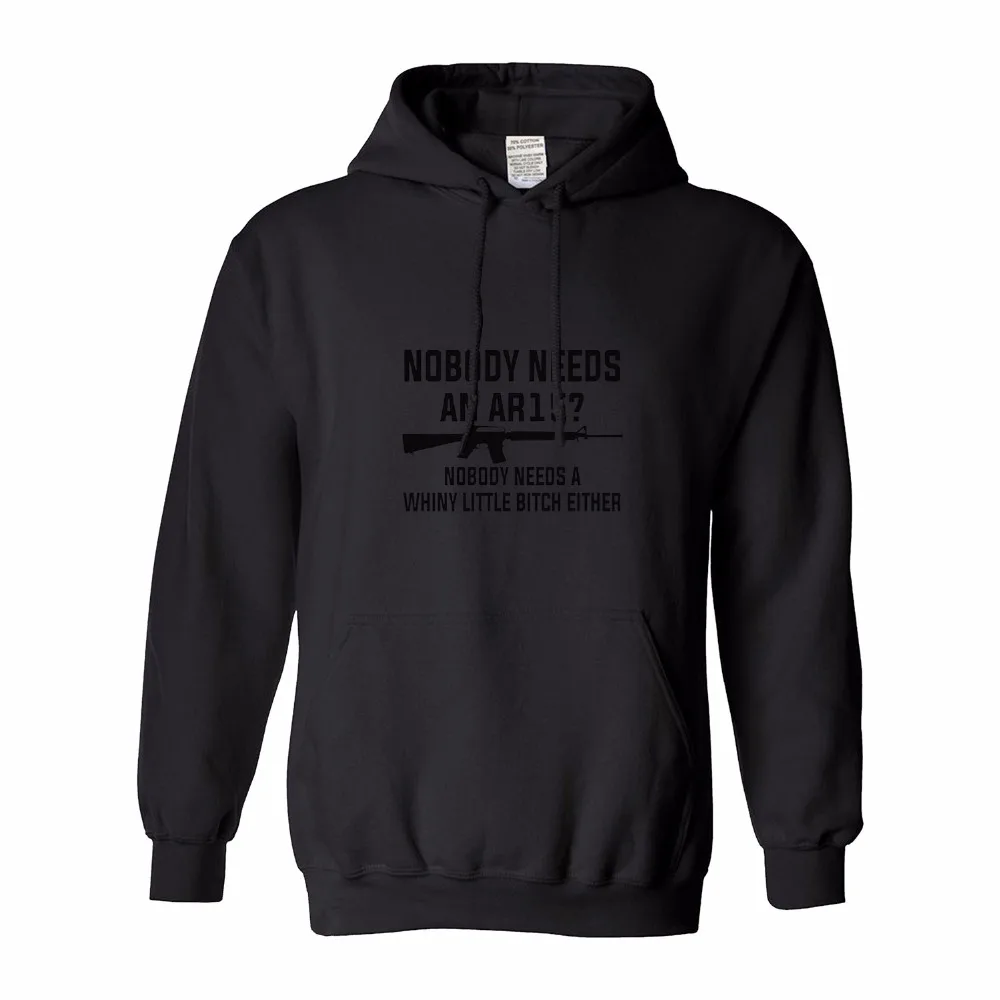 Никто не нужен AR15 пистолет Lover Graphic Дизайн мужская толстовка с капюшоном|mens designer