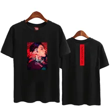 Летняя стильная футболка с короткими рукавами и круглым вырезом и надписью «shinee taemin the first stage concert same», свободная футболка унисекс в стиле kpop