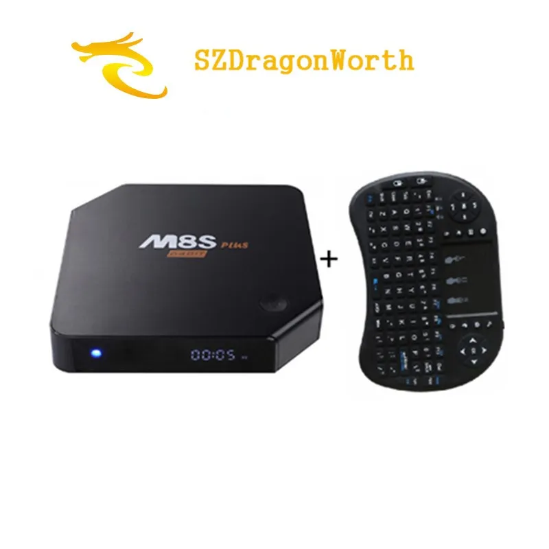 

M8S Plus/M8S+ Android 5.1 TV Box Amlogic S905 Quad Core 2.4G&5G Wifi 2GB/16GB H.265 HEVC 4K Lan BT 4.0 KODI 15.2