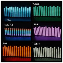 OKEEN, новинка, 45*11 см, Led, EL лист, музыкальный светильник, лампа, звук, эквалайзер, украшение, стиль, красный, красочный, вспышка, автомобильная наклейка, музыкальный ритм