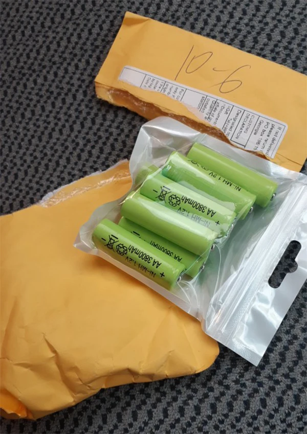 GTF 1 2 V 3800mah AA батарея 2A Ni MH перезаряжаемая светодиодный фонарик портативные