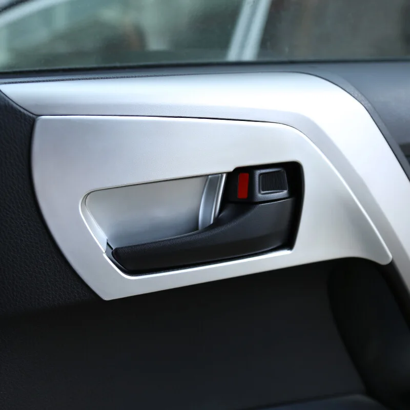 Для Toyota RAV4 аксессуары ABS матовая внутренняя дверная чаша декоративная полоса накладка наклейка для автомобиля Стайлинг 4 шт