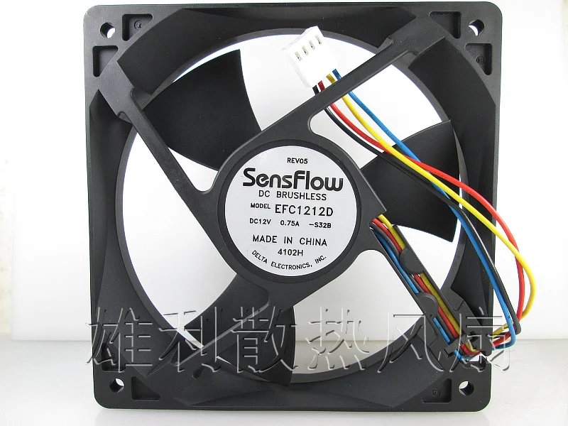 Бесплатная delivery.12CM 12025 EFC1212D 12 В 0.75A 4-контактный контроль температуры ШИМ большой