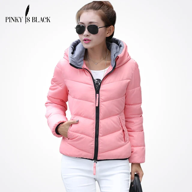 New Winter Women Warm Fur Hooded Thicken Solid Down Coat